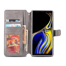 For Galaxy Note 9 AZNS Calf Texture Magnetic Horizontal Flip PU Leather Case with Holder & Card Slots & Photo Frame(Gray)