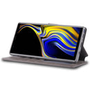 For Galaxy Note 9 AZNS Calf Texture Magnetic Horizontal Flip PU Leather Case with Holder & Card Slots & Photo Frame(Gray)