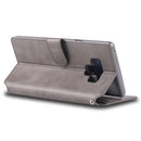 For Galaxy Note 9 AZNS Calf Texture Magnetic Horizontal Flip PU Leather Case with Holder & Card Slots & Photo Frame(Gray)