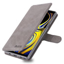 For Galaxy Note 9 AZNS Calf Texture Magnetic Horizontal Flip PU Leather Case with Holder & Card Slots & Photo Frame(Gray)