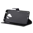 For Nokia G10 Tree & Cat Pattern Pressed Printing Horizontal Flip PU Leather Case with Holder & Card Slots & Wallet & Lanyard(Black)