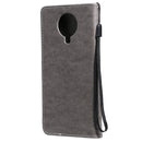 For Nokia G10 Tree & Cat Pattern Pressed Printing Horizontal Flip PU Leather Case with Holder & Card Slots & Wallet & Lanyard(Gray)