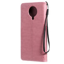 For Nokia G10 Tree & Cat Pattern Pressed Printing Horizontal Flip PU Leather Case with Holder & Card Slots & Wallet & Lanyard(Pink)