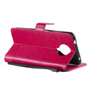 For Nokia G10 Tree & Cat Pattern Pressed Printing Horizontal Flip PU Leather Case with Holder & Card Slots & Wallet & Lanyard(Rose)