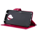 For Nokia G10 Tree & Cat Pattern Pressed Printing Horizontal Flip PU Leather Case with Holder & Card Slots & Wallet & Lanyard(Rose)