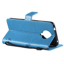 For Nokia G10 Tree & Cat Pattern Pressed Printing Horizontal Flip PU Leather Case with Holder & Card Slots & Wallet & Lanyard(Blue)