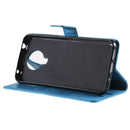 For Nokia G10 Tree & Cat Pattern Pressed Printing Horizontal Flip PU Leather Case with Holder & Card Slots & Wallet & Lanyard(Blue)