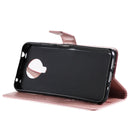 For Nokia G10 Tree & Cat Pattern Pressed Printing Horizontal Flip PU Leather Case with Holder & Card Slots & Wallet & Lanyard(Rose gold)