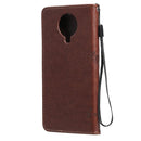 For Nokia G10 Tree & Cat Pattern Pressed Printing Horizontal Flip PU Leather Case with Holder & Card Slots & Wallet & Lanyard(Coffee)