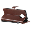 For Nokia G10 Tree & Cat Pattern Pressed Printing Horizontal Flip PU Leather Case with Holder & Card Slots & Wallet & Lanyard(Coffee)