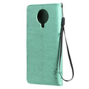 For Nokia G10 Tree & Cat Pattern Pressed Printing Horizontal Flip PU Leather Case with Holder & Card Slots & Wallet & Lanyard(Green)