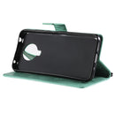 For Nokia G10 Tree & Cat Pattern Pressed Printing Horizontal Flip PU Leather Case with Holder & Card Slots & Wallet & Lanyard(Green)