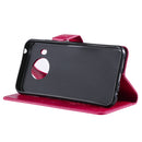 For Nokia X20 Tree & Cat Pattern Pressed Printing Horizontal Flip PU Leather Case with Holder & Card Slots & Wallet & Lanyard(Rose)