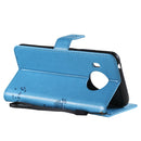 For Nokia X20 Tree & Cat Pattern Pressed Printing Horizontal Flip PU Leather Case with Holder & Card Slots & Wallet & Lanyard(Blue)