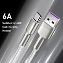 Baseus CAKF000102 Cafule Series 66W USB to USB-C / Type-C Metal Data Cable, Cable Length:1m(White)