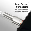 Baseus CAKF000102 Cafule Series 66W USB to USB-C / Type-C Metal Data Cable, Cable Length:1m(White)