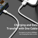 Baseus CAKF000102 Cafule Series 66W USB to USB-C / Type-C Metal Data Cable, Cable Length:1m(White)