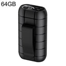 B800LI Clip-on HD Noise Reduction Recording Pen, Support TF Card & One-key Recording & OTG, Capacity:64GB(Black)