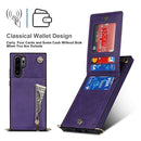 For Huawei P30 Pro Cross-body Zipper Square TPU+PU Back Cover Case with Holder & Card Slots & Wallet & Strap(Purple)