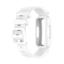For Fitbit Ace 3 Silicone Integrated Watch Band(White)