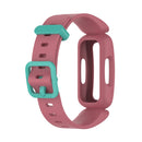 For Fitbit Ace 3 Silicone Integrated Watch Band(Watermelon Red Green Buckle)
