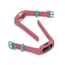 For Fitbit Ace 3 Silicone Integrated Watch Band(Grape Purple Dark Blue Buckle)