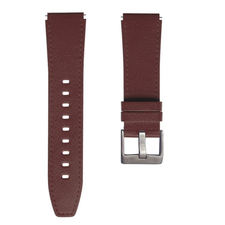 For Huawei Watch GT2 Pro Leather Watch Band(Coffee)