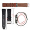 For Huawei Watch GT2 Pro Leather Watch Band(Black Red Lines)