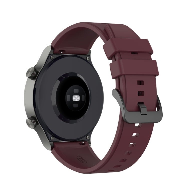 For Huawei Watch GT2 Pro Silicone Watch Band(Wine Red)
