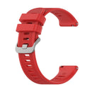 For Garmin Forerunner 158 / 55 Twill Silicone Watch Band(Red)