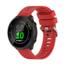 For Garmin Forerunner 158 / 55 Twill Silicone Watch Band(Red)