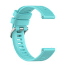 For Garmin Forerunner 158 / 55 Twill Silicone Watch Band(Lake Blue)