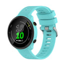 For Garmin Forerunner 158 / 55 Twill Silicone Watch Band(Lake Blue)