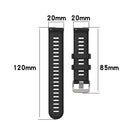 For Garmin Forerunner 158 / 55 Twill Silicone Watch Band(Lake Blue)