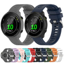 For Garmin Forerunner 158 / 55 Twill Silicone Watch Band(Lake Blue)