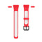 For Huawei Band 6 / Honor Band 6 Universal Two-color Breathable Silicone Watch Band(Red White)