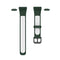 For Huawei Band 6 / Honor Band 6 Universal Two-color Breathable Silicone Watch Band(Dark Green White)