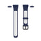 For Huawei Band 6 / Honor Band 6 Universal Two-color Breathable Silicone Watch Band(Midnight Blue White)