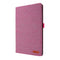 For Huawei MatePad 11 2021 Fabric Texture Horizontal Flip TPU Leather Case with Holder(Red Wine)