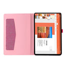 For Huawei MatePad 11 2021 Fabric Texture Horizontal Flip TPU Leather Case with Holder(Red Wine)