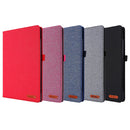 For Huawei MatePad 11 2021 Fabric Texture Horizontal Flip TPU Leather Case with Holder(Red Wine)