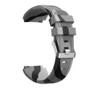 For Samsung Gear S3 Twill Camouflage Silicone Watch Band(Grey)