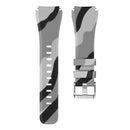 For Samsung Gear S3 Twill Camouflage Silicone Watch Band(Grey)