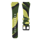 For Samsung Gear S3 Twill Camouflage Silicone Watch Band(Army Green)