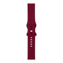 For Samsung Galaxy Watch Active / Active 2 40mm / Active 2 44mm 8-buckle Silicone Watch Band(Wine Red)