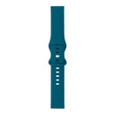 For Samsung Galaxy Watch Active / Active 2 40mm / Active 2 44mm 8-buckle Silicone Watch Band(Peacock Blue)