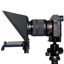 FEELWORLD TP2A NEW Portable Teleprompter with Remote Control & Lens Adapter Ring For Below 8 inches Mobile Phone / Tablet / SLR Camera
