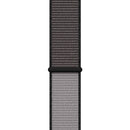 For Apple Watch Series 7 41mm / 6 & SE & 5 & 4 40mm / 3 & 2 & 1 38mm Color Matching Nylon Watch Band(Black + Grey)