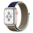 For Apple Watch Series 7 41mm / 6 & SE & 5 & 4 40mm / 3 & 2 & 1 38mm Color Matching Nylon Watch Band(Blue + Green)