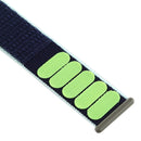 For Apple Watch Series 7 41mm / 6 & SE & 5 & 4 40mm / 3 & 2 & 1 38mm Color Matching Nylon Watch Band(Blue + Green)